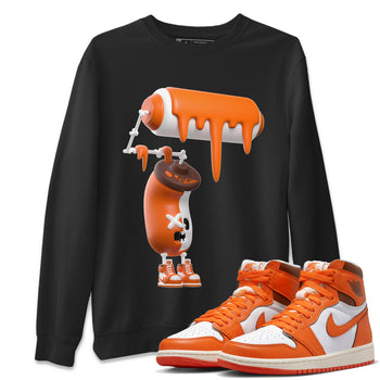 Air Jordan 1 Starfish shirt to match jordans 3D Paint Roller sneaker tees AJ1Starfish SNRT Sneaker Release Tees Unisex Black 1 T-Shirt Halloween Custumes