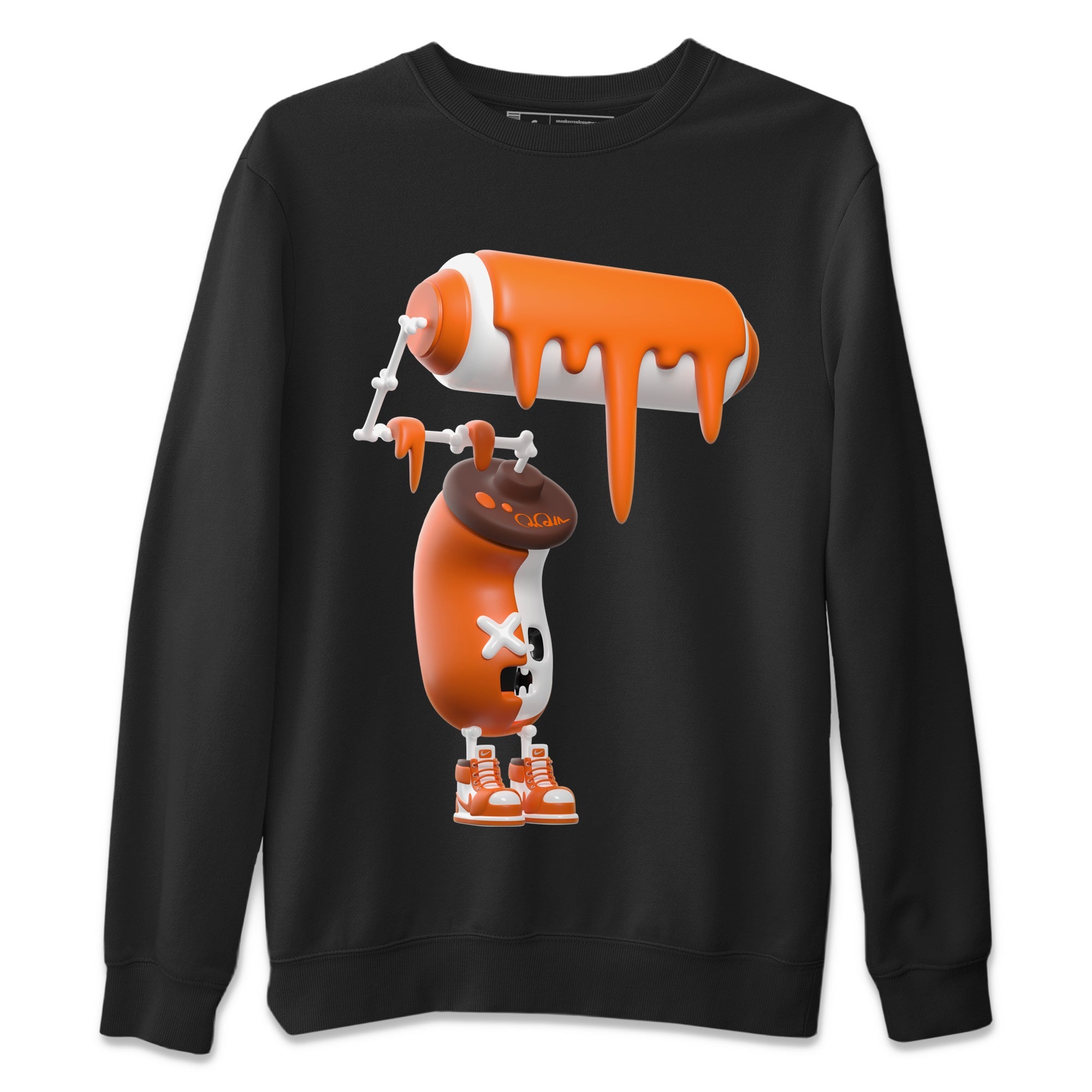 Air Jordan 1 Starfish shirt to match jordans 3D Paint Roller sneaker tees AJ1Starfish SNRT Sneaker Release Tees Unisex Black 2 T-Shirt Halloween Custumes