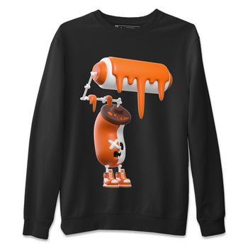 Air Jordan 1 Starfish shirt to match jordans 3D Paint Roller sneaker tees AJ1Starfish SNRT Sneaker Release Tees Unisex Black 2 T-Shirt Halloween Custumes
