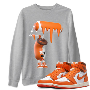 Air Jordan 1 Starfish shirt to match jordans 3D Paint Roller sneaker tees AJ1Starfish SNRT Sneaker Release Tees Unisex Heather Grey 1 T-Shirt Halloween Custumes