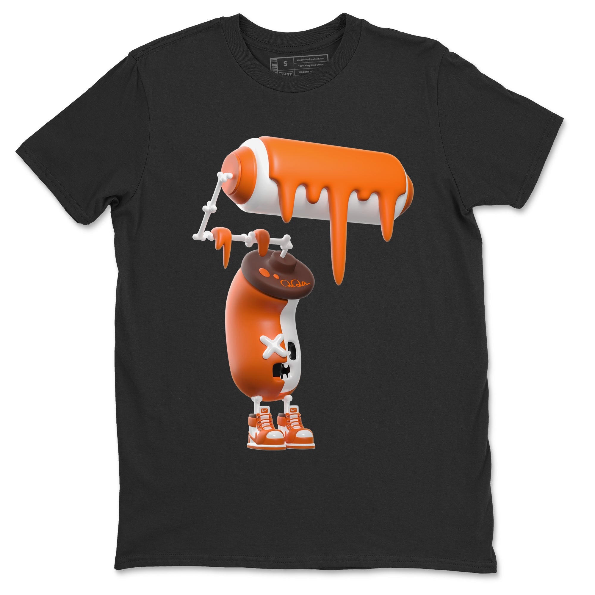 Air Jordan 1 Starfish shirt to match jordans 3D Paint Roller sneaker tees AJ1Starfish SNRT Sneaker Release Tees Unisex Black 2 T-Shirt Halloween Custumes