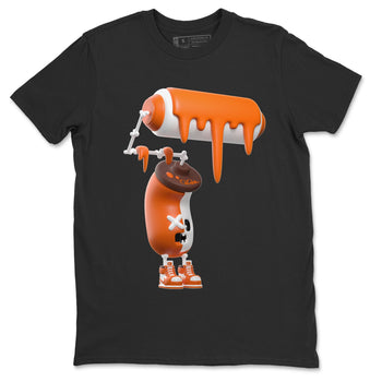 Air Jordan 1 Starfish shirt to match jordans 3D Paint Roller sneaker tees AJ1Starfish SNRT Sneaker Release Tees Unisex Black 2 T-Shirt Halloween Custumes