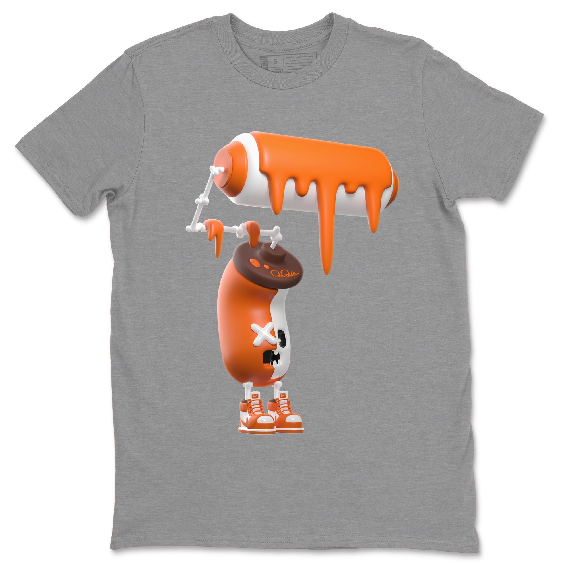 Air Jordan 1 Starfish shirt to match jordans 3D Paint Roller sneaker tees AJ1Starfish SNRT Sneaker Release Tees Unisex Heather Grey 2 T-Shirt Halloween Custumes