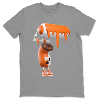 Air Jordan 1 Starfish shirt to match jordans 3D Paint Roller sneaker tees AJ1Starfish SNRT Sneaker Release Tees Unisex Heather Grey 2 T-Shirt Halloween Custumes