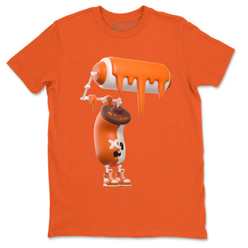Air Jordan 1 Starfish shirt to match jordans 3D Paint Roller sneaker tees AJ1Starfish SNRT Sneaker Release Tees Unisex Orange 2 T-Shirt Halloween Custumes