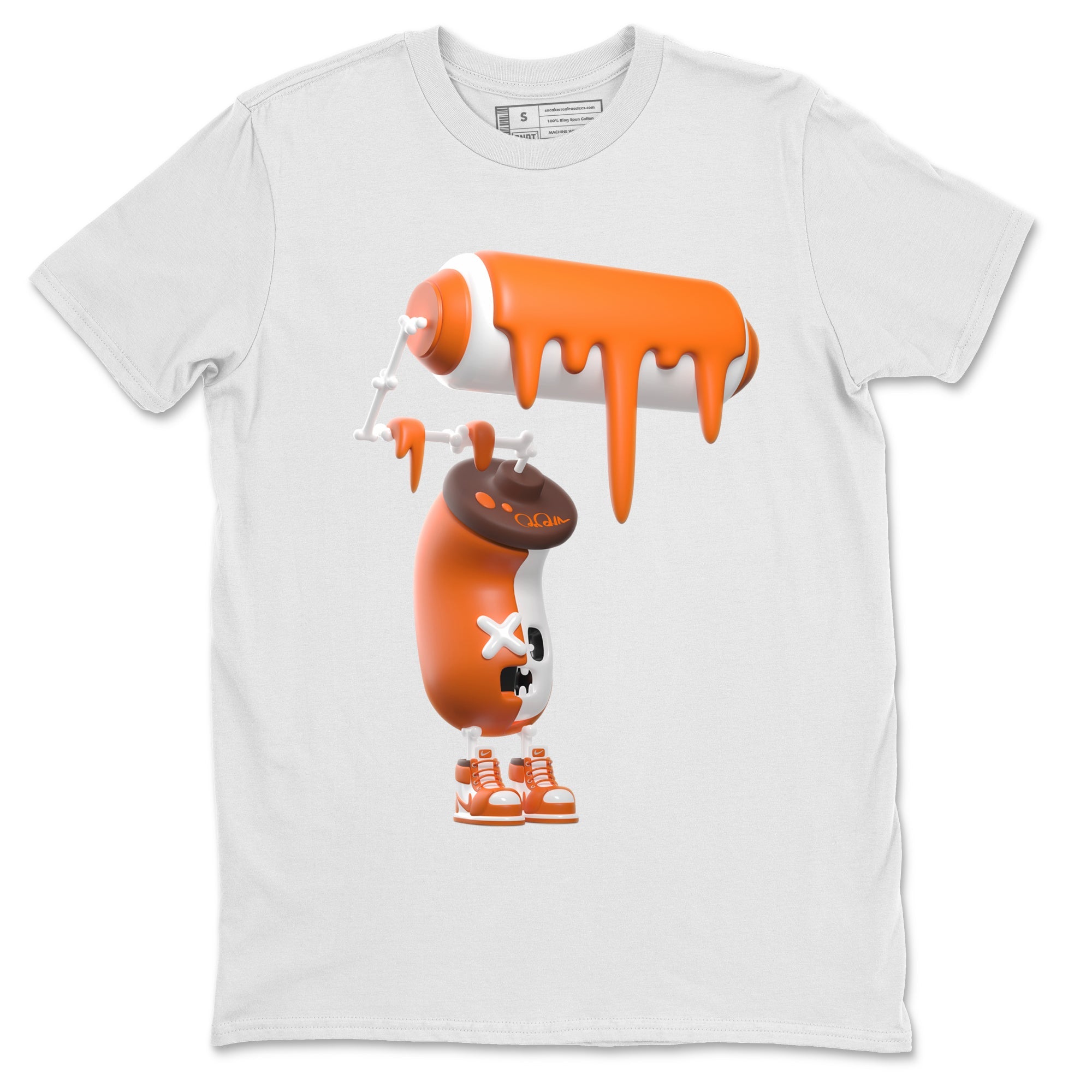 Air Jordan 1 Starfish shirt to match jordans 3D Paint Roller sneaker tees AJ1Starfish SNRT Sneaker Release Tees Unisex White 2 T-Shirt Halloween Custumes