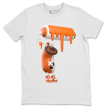 Air Jordan 1 Starfish shirt to match jordans 3D Paint Roller sneaker tees AJ1Starfish SNRT Sneaker Release Tees Unisex White 2 T-Shirt Halloween Custumes