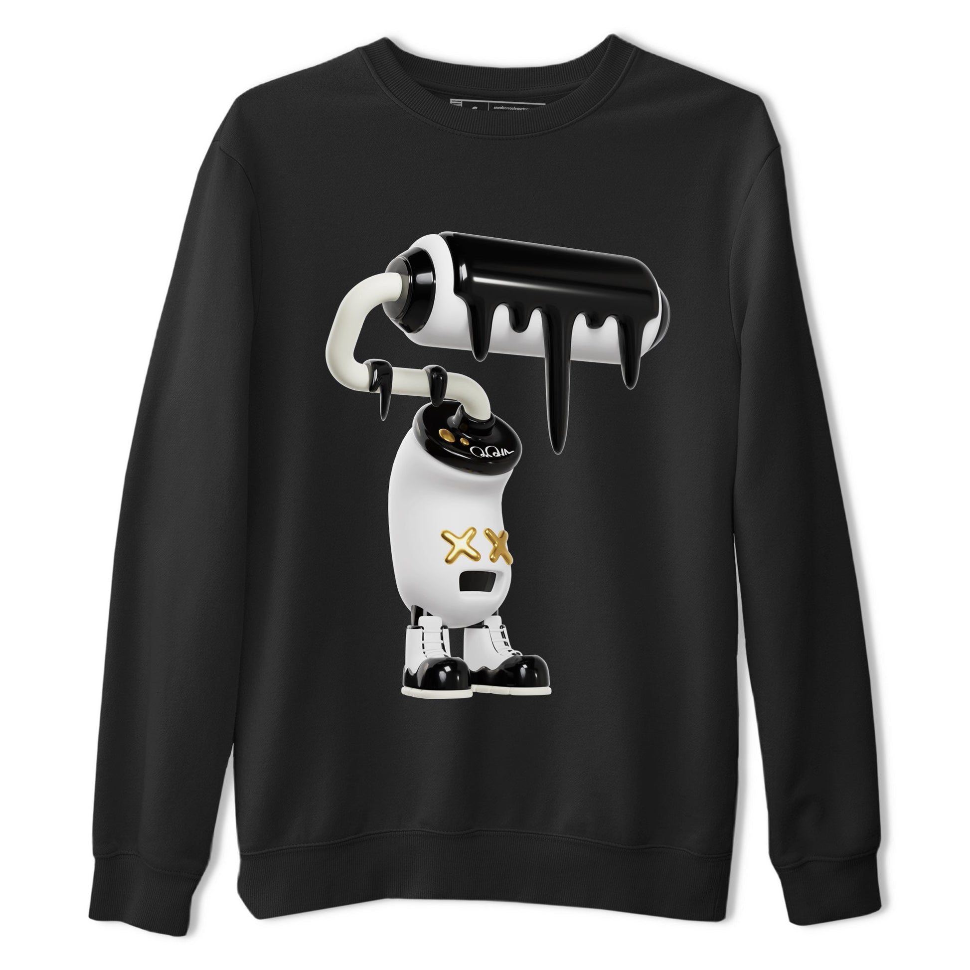 Air Jordan 11 Gratitude shirt to match jordans 3D Paint Roller sneaker tees AJ11 Gratitude SNRT Sneaker Release Tees Unisex Black 2 T-Shirt