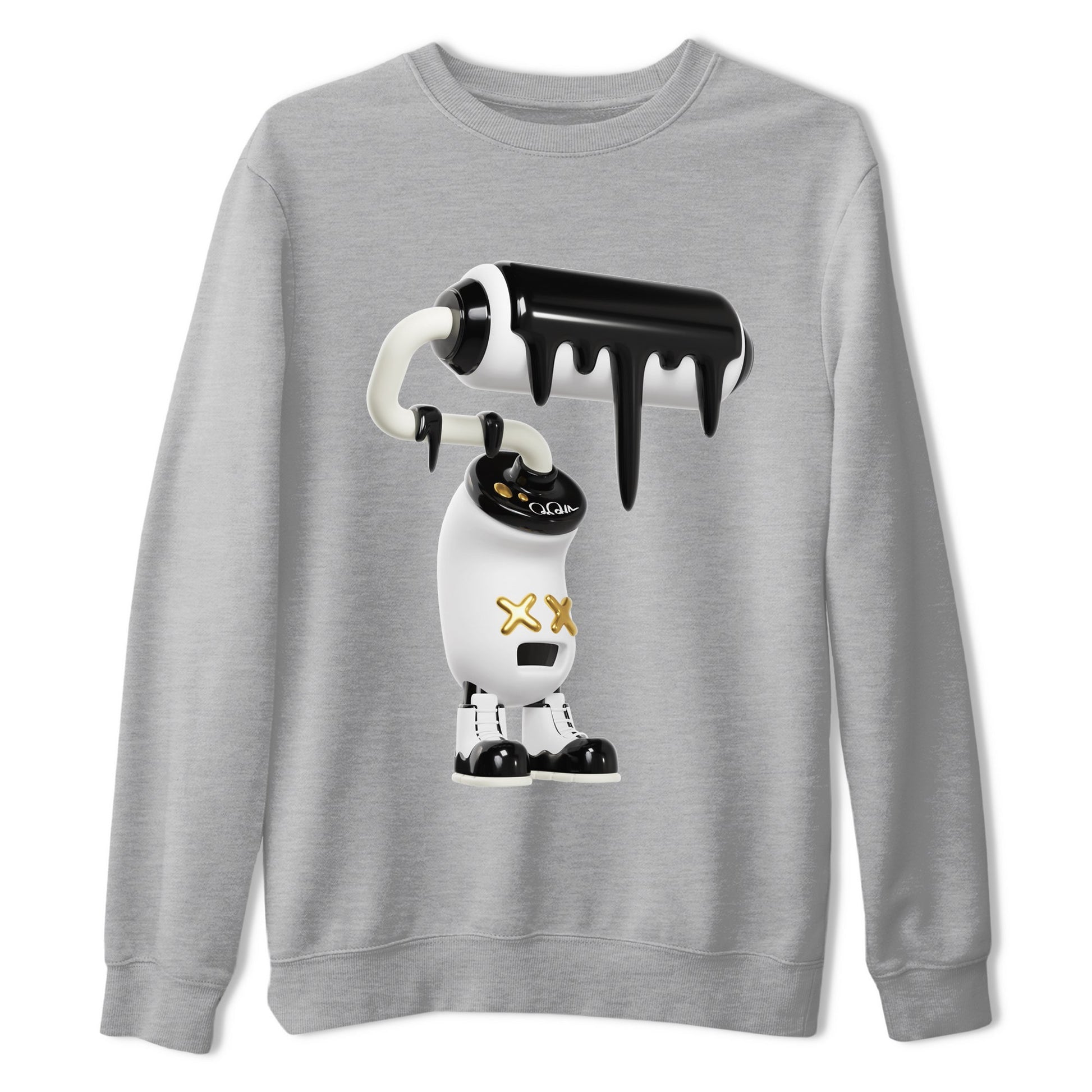 Air Jordan 11 Gratitude shirt to match jordans 3D Paint Roller sneaker tees AJ11 Gratitude SNRT Sneaker Release Tees Unisex Heather Grey 2 T-Shirt