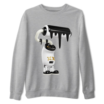 Air Jordan 11 Gratitude shirt to match jordans 3D Paint Roller sneaker tees AJ11 Gratitude SNRT Sneaker Release Tees Unisex Heather Grey 2 T-Shirt