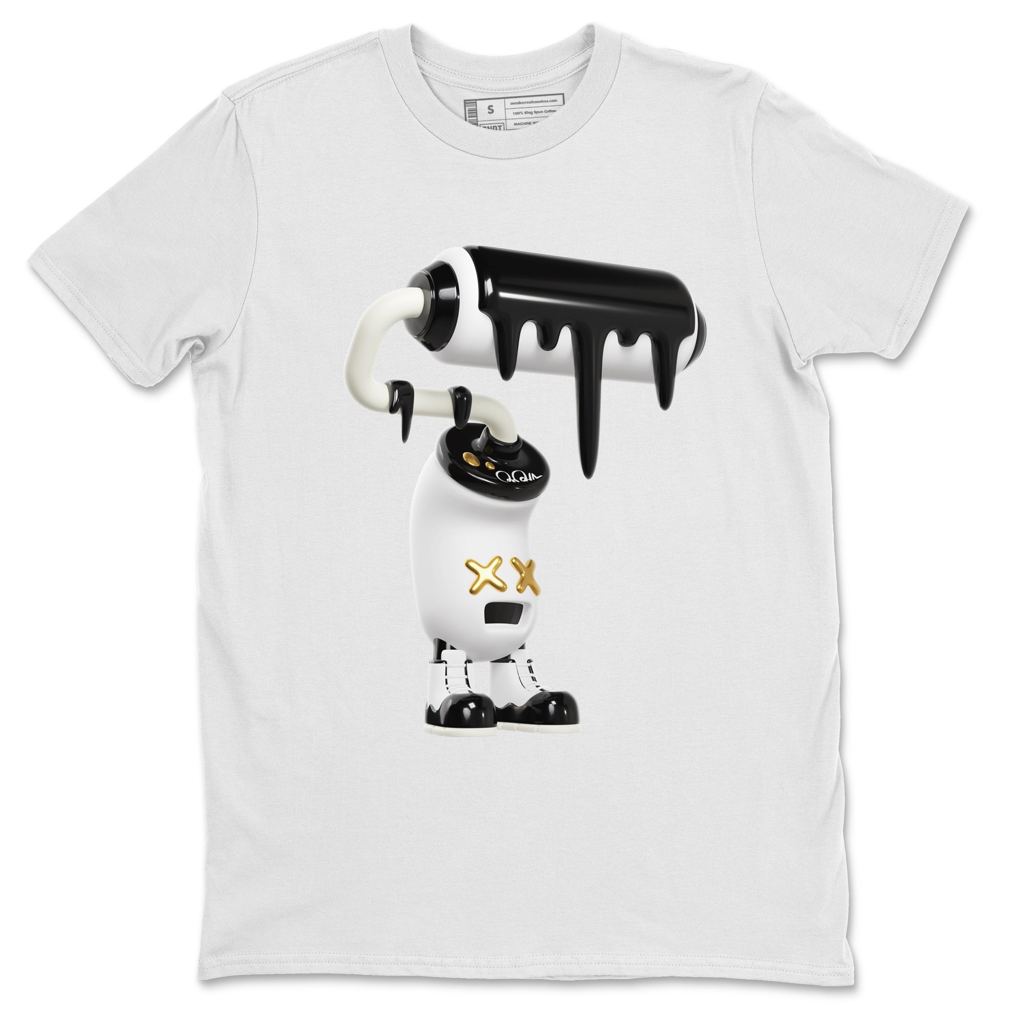Air Jordan 11 Gratitude shirt to match jordans 3D Paint Roller sneaker tees AJ11 Gratitude SNRT Sneaker Release Tees Unisex White 2 T-Shirt