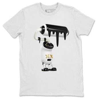 Air Jordan 11 Gratitude shirt to match jordans 3D Paint Roller sneaker tees AJ11 Gratitude SNRT Sneaker Release Tees Unisex White 2 T-Shirt