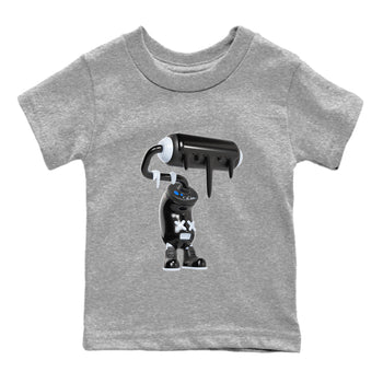 Air Jordan 11 Space shirt to match jordans 3D Paint Roller sneaker tees AJ11 Black and Varsity Royal SNRT sneaker release tees baby toddler Heather Grey 2 cotton Shirt