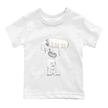 3s Ivory shirt to match jordans 3D Paint Roller sneaker tees Air Jordan 3 Ivory SNRT sneaker release tees baby toddler White 2 cotton Shirt