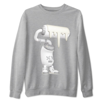 3s Ivory shirt to match jordans 3D Paint Roller sneaker tees Air Jordan 3 Ivory SNRT Sneaker Release Tees unisex cotton Heather Grey 2 crew neck shirt