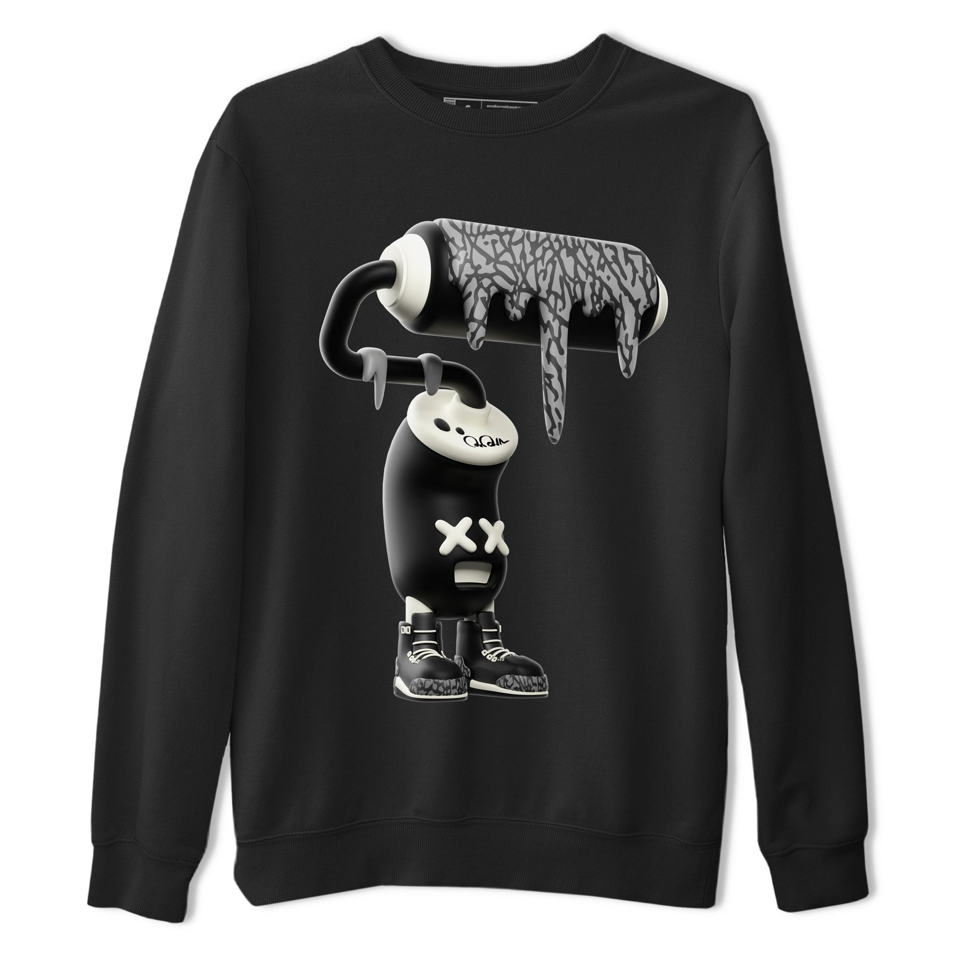 Air Jordan 3 Off Noir shirt to match jordans 3D Paint Roller sneaker tees AJ3 Off Noir SNRT Sneaker Release Tees Unisex Black 2 T-Shirt