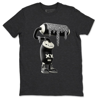 Air Jordan 3 Off Noir shirt to match jordans 3D Paint Roller sneaker tees AJ3 Off Noir SNRT Sneaker Release Tees Unisex Charcoal Heather 2 T-Shirt