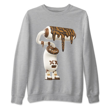 Air Jordan 3 Palomino Sneaker Match Tees 3D Paint Roller Sneaker Tees AJ3 Palomino Sneaker Release Tees Unisex Shirts Heather Grey 2