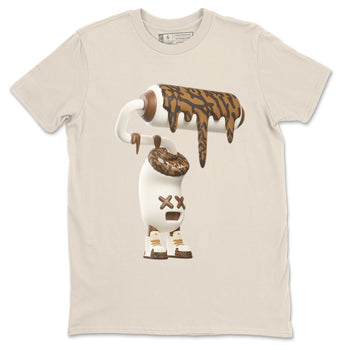 Air Jordan 3 Palomino Sneaker Match Tees 3D Paint Roller Sneaker Tees AJ3 Palomino Sneaker Release Tees Unisex Shirts Natural 2
