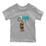 Air Jordan 4 Cacao Wow shirt to match jordans 3D Paint Roller sneaker tees AJ4 Cacao Wow SNRT Sneaker Release Tees Baby Toddler Heather Grey 2 T-Shirt