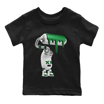 Air Jordan 4 Pine Green 3D Paint Roller Baby and Kids Sneaker Tees AJ4 Pine Green Kids Sneaker Tees Washing and Care Tip