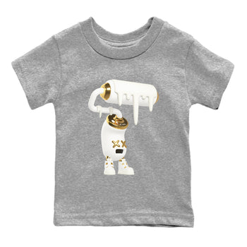 4s Sail shirt to match jordans 3D Paint Roller sneaker tees Air Jordan 4 Sail SNRT sneaker release tees baby toddler Heather Grey 2 cotton Shirt