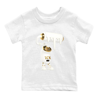 4s Sail shirt to match jordans 3D Paint Roller sneaker tees Air Jordan 4 Sail SNRT sneaker release tees baby toddler White 2 cotton Shirt