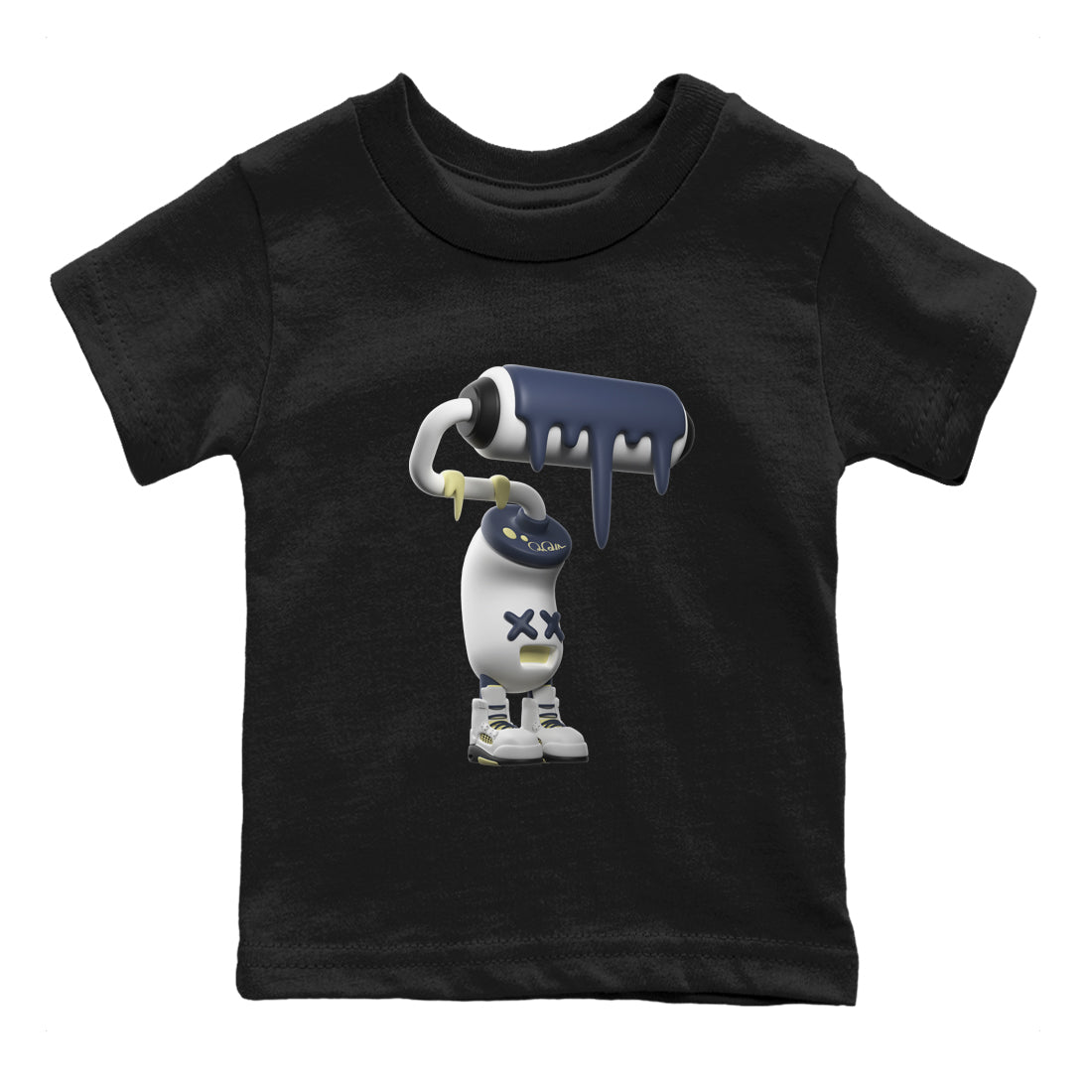 Air Jordan 5 A Ma Maniere x Photon Dust shirt to match jordans 3D Paint Roller sneaker tees Jordan 5 A Ma Maniere "Dawn" SNRT Sneaker Release Tees Baby Toddler Black 2 T-Shirt