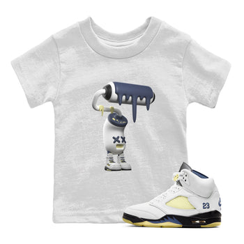 Air Jordan 5 A Ma Maniere x Photon Dust shirt to match jordans 3D Paint Roller sneaker tees Jordan 5 A Ma Maniere "Dawn" SNRT Sneaker Release Tees Baby Toddler White 1 T-Shirt