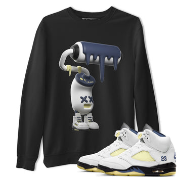 Air Jordan 5 A Ma Maniere x Photon Dust shirt to match jordans 3D Paint Roller sneaker tees Jordan 5 A Ma Maniere "Dawn" SNRT Sneaker Release Tees Unisex Black 1 T-Shirt