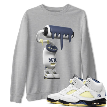 Air Jordan 5 A Ma Maniere x Photon Dust shirt to match jordans 3D Paint Roller sneaker tees Jordan 5 A Ma Maniere "Dawn" SNRT Sneaker Release Tees Unisex Heather Grey 1 T-Shirt