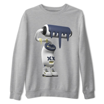 Air Jordan 5 A Ma Maniere x Photon Dust shirt to match jordans 3D Paint Roller sneaker tees Jordan 5 A Ma Maniere "Dawn" SNRT Sneaker Release Tees Unisex Heather Grey 2 T-Shirt