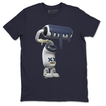 Air Jordan 5 A Ma Maniere x Photon Dust shirt to match jordans 3D Paint Roller sneaker tees Jordan 5 A Ma Maniere "Dawn" SNRT Sneaker Release Tees Unisex Navy 2 T-Shirt