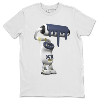 Air Jordan 5 A Ma Maniere x Photon Dust shirt to match jordans 3D Paint Roller sneaker tees Jordan 5 A Ma Maniere "Dawn" SNRT Sneaker Release Tees Unisex White 2 T-Shirt