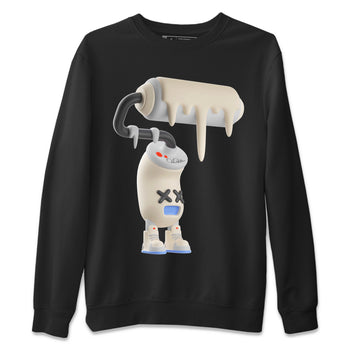 Air Jordan 5 Craft Sneaker Match Tees 3D Paint Roller Sneaker Tees AJ5 SE Craft Sneaker Release Tees Unisex Shirts Black 2
