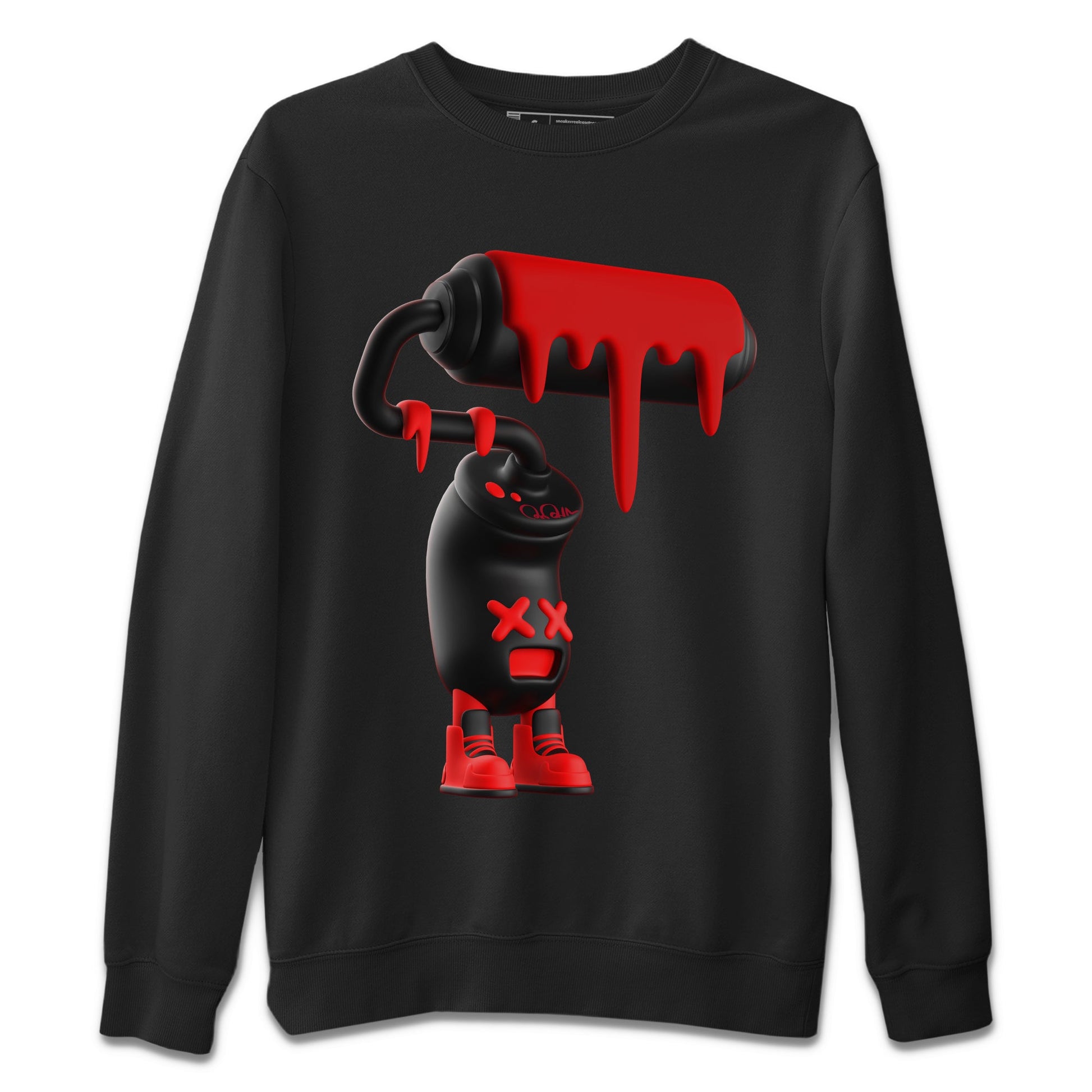 Air Jordan 6 Toro Bravo Sneaker Match Tees 3D Paint Roller Sneaker Tees 3D Graphic Design Shirts AJ6 Toro Bravo Sneaker Release Tees Unisex Shirts Black 2