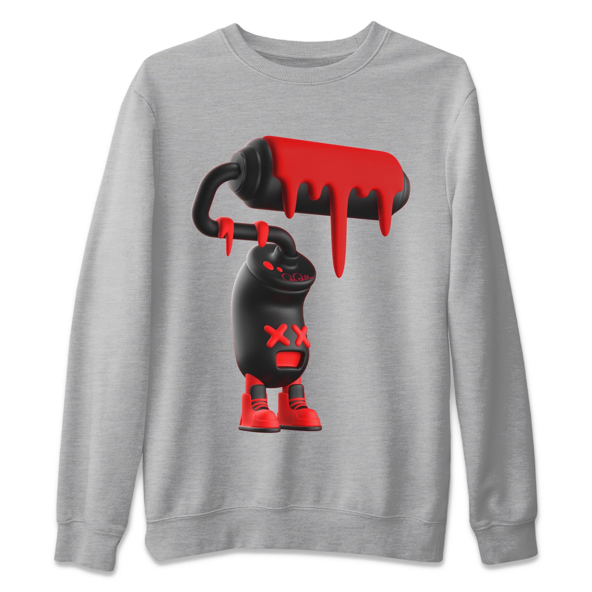 Air Jordan 6 Toro Bravo Sneaker Match Tees 3D Paint Roller Sneaker Tees 3D Graphic Design Shirts AJ6 Toro Bravo Sneaker Release Tees Unisex Shirts Heather Grey 2