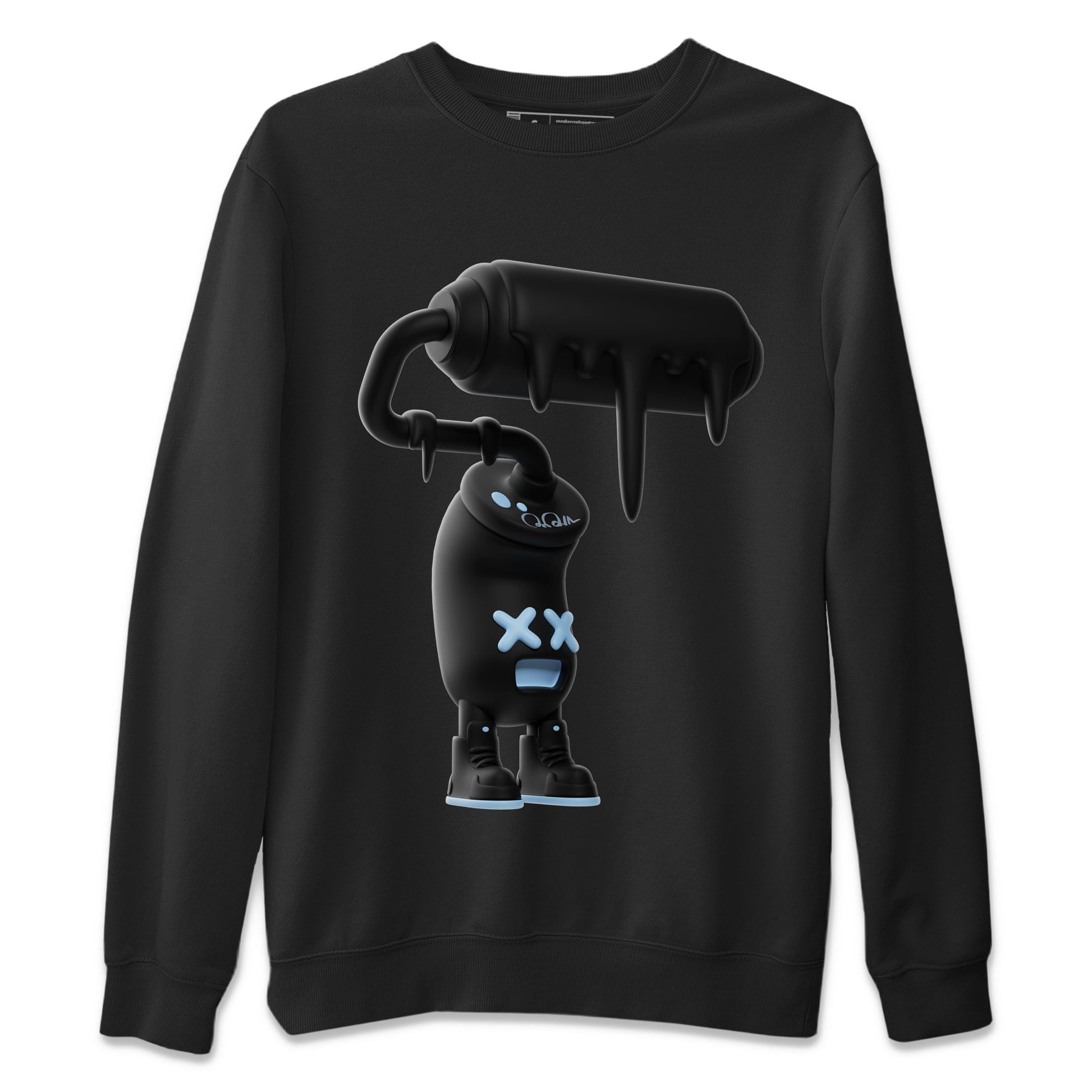 Air Jordan 7 Chambray Sneaker Match Tees 3D Paint Roller Sneaker Tees AJ7 Chambray Sneaker Release Tees Unisex Shirts Black 2