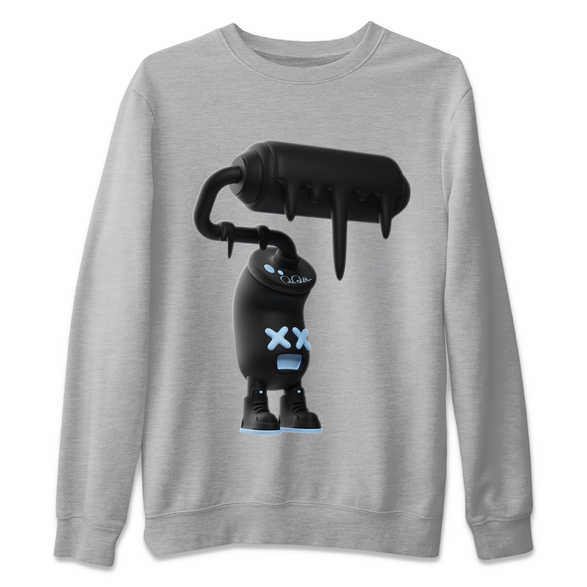 Air Jordan 7 Chambray Sneaker Match Tees 3D Paint Roller Sneaker Tees AJ7 Chambray Sneaker Release Tees Unisex Shirts Heather Grey 2