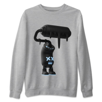Air Jordan 7 Chambray Sneaker Match Tees 3D Paint Roller Sneaker Tees AJ7 Chambray Sneaker Release Tees Unisex Shirts Heather Grey 2