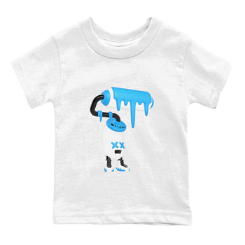 9s Powder Blue shirt to match jordans 3D Paint Roller sneaker tees Air Jordan 9 Powder Blue SNRT sneaker release tees baby toddler White 2 cotton Shirt