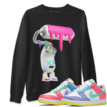 Dunk Easter Candy Sneaker Match Tees 3D Paint Roller Sneaker Tees Nike Easter Sneaker Release Tees Unisex Shirts Black 1