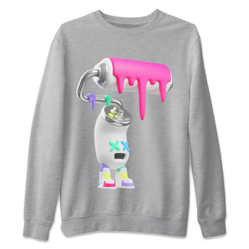 Dunk Easter Candy Sneaker Match Tees 3D Paint Roller Sneaker Tees Nike Easter Sneaker Release Tees Unisex Shirts Heather Grey 2
