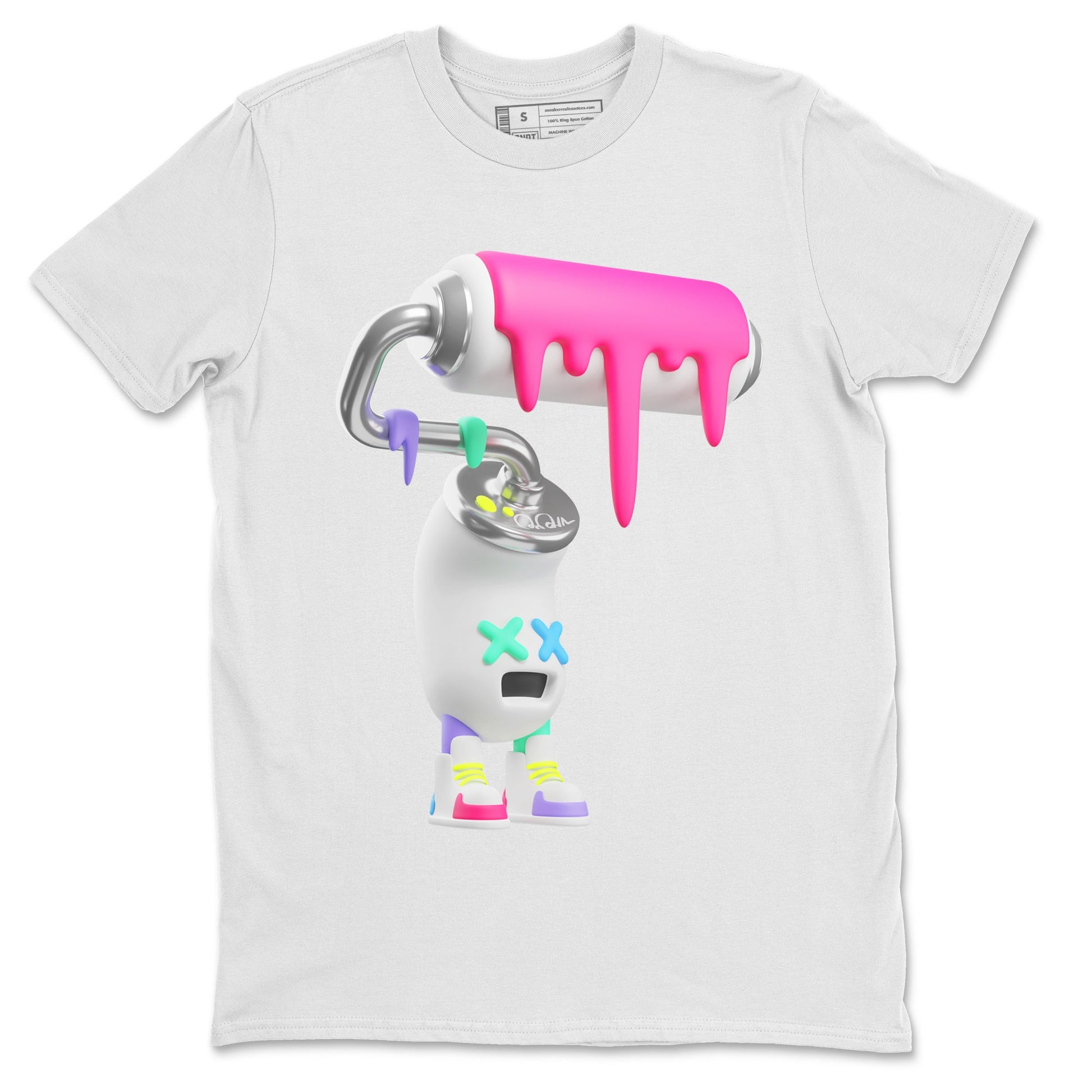 Dunk Easter Candy Sneaker Match Tees 3D Paint Roller Sneaker Tees Nike Easter Sneaker Release Tees Unisex Shirts White 2