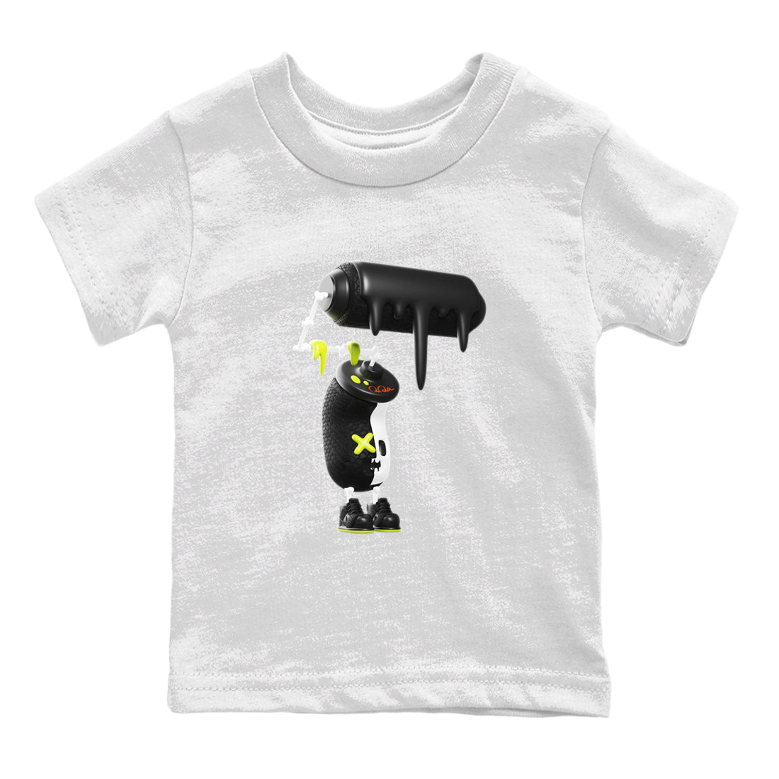 Dunk Mid Premium shirt to match jordans 3D Paint Roller sneaker tees halloween horror nights Nike Dunk Halloween SNRT Sneaker Release Tees Baby Toddler White 2 T-Shirt