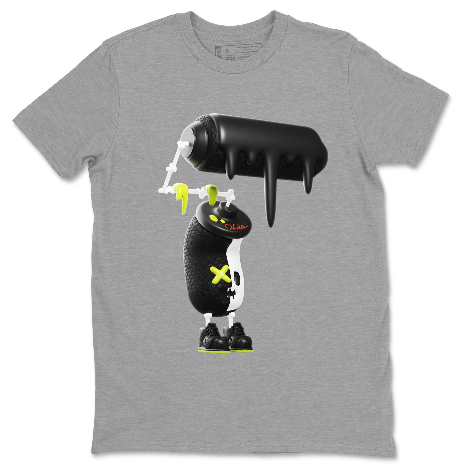 Dunk Mid Premium shirt to match jordans 3D Paint Roller sneaker tees halloween horror nights Nike Dunk Halloween SNRT Sneaker Release Tees Unisex Heather Grey 2 T-Shirt