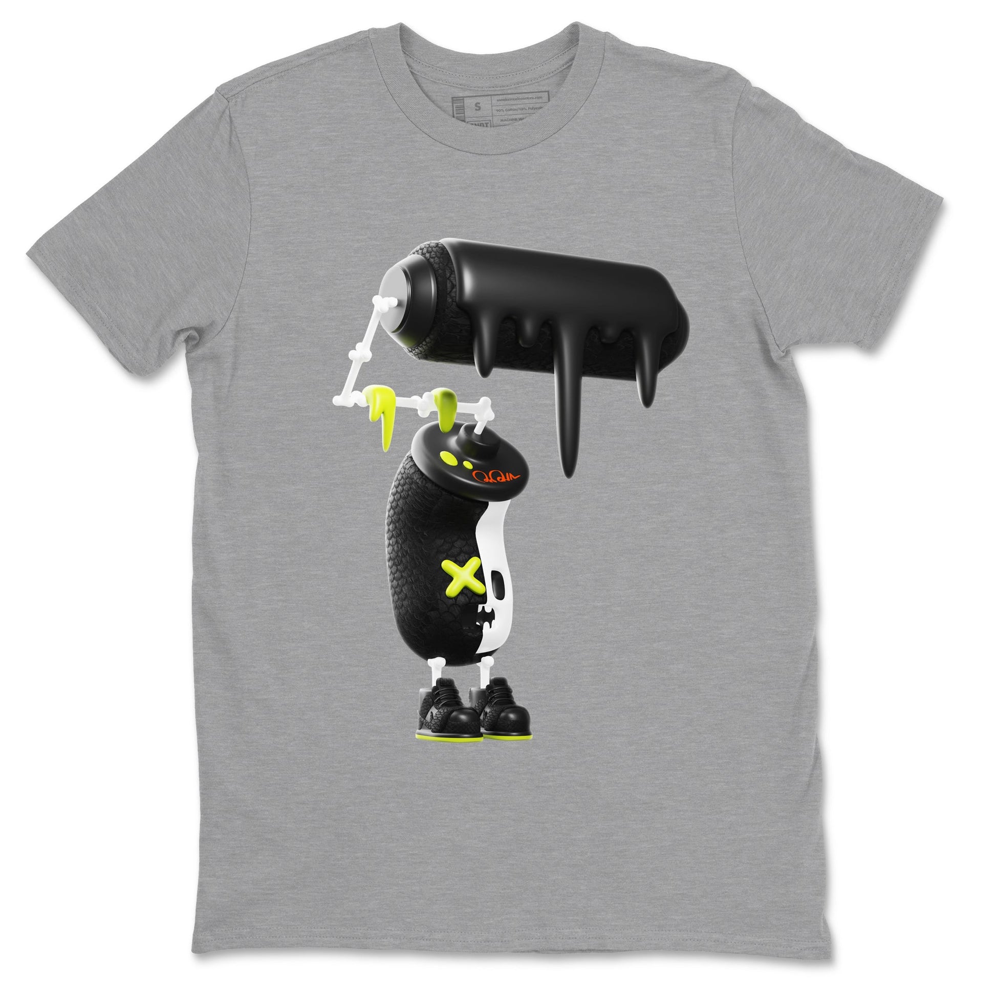 Dunk Mid Premium shirt to match jordans 3D Paint Roller sneaker tees halloween horror nights Nike Dunk Halloween SNRT Sneaker Release Tees Unisex Heather Grey 2 T-Shirt