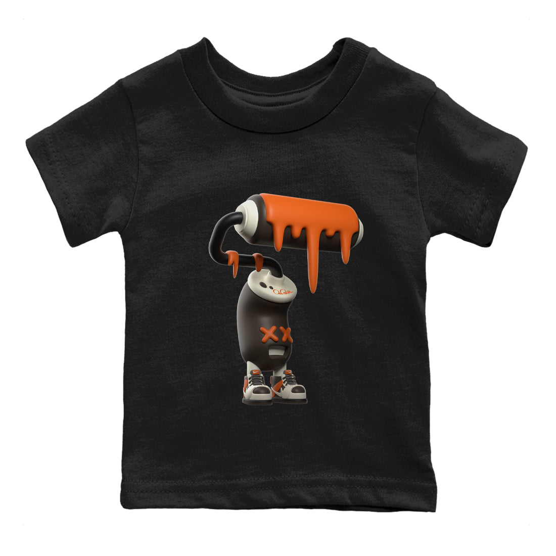 Dunk Red Panda shirt to match jordans 3D Paint Roller sneaker tees Nike Dunk LowRed Panda SNRT Sneaker Release Tees Baby Toddler Black 2 T-Shirt