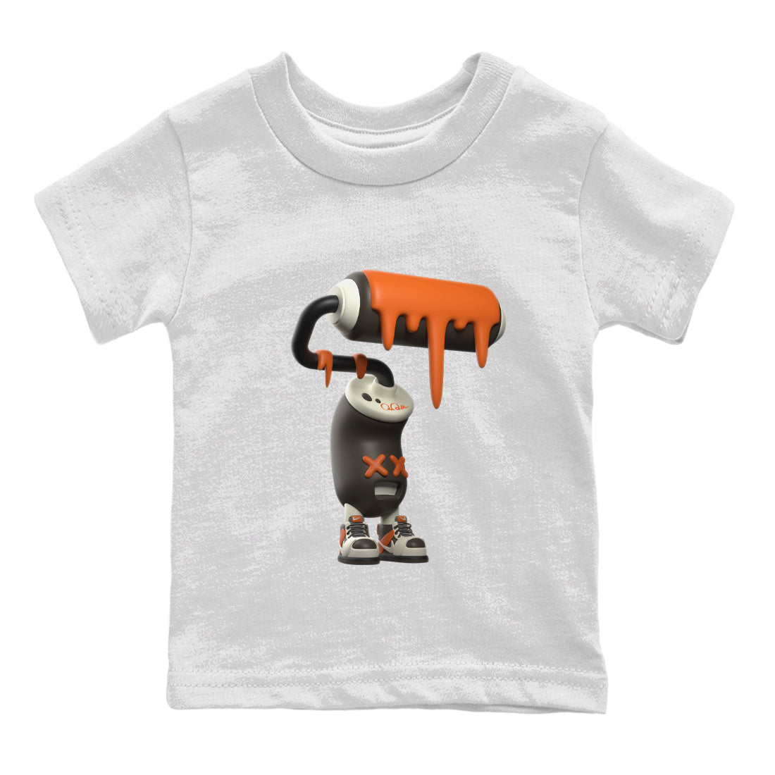 Dunk Red Panda shirt to match jordans 3D Paint Roller sneaker tees Nike Dunk LowRed Panda SNRT Sneaker Release Tees Baby Toddler White 2 T-Shirt