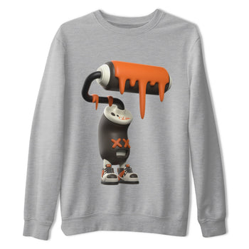 Dunk Red Panda shirt to match jordans 3D Paint Roller sneaker tees Nike Dunk LowRed Panda SNRT Sneaker Release Tees Unisex Heather Grey 2 T-Shirt